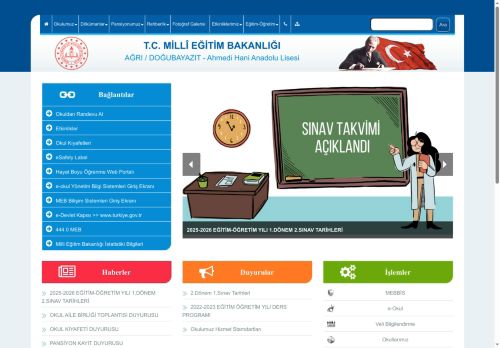 AĞRI / DOĞUBAYAZIT - Ahmedi Hani Anadolu Lisesi