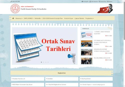 AĞRI / DOĞUBAYAZIT - Fatih İmam Hatip Ortaokulu