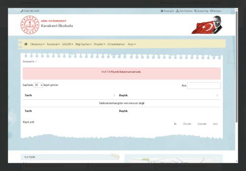 AĞRI / DOĞUBAYAZIT - Karakent İlkokulu