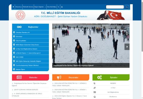 AĞRI / DOĞUBAYAZIT - Şehit Gürhan Yardım Ortaokulu