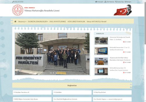 AĞRI / MERKEZ - Yılmaz Hatunoğlu Anadolu Lisesi