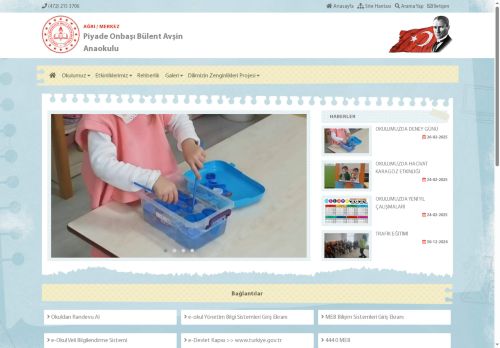 AĞRI / MERKEZ - Piyade Onbaşı Bülent Avşin Anaokulu