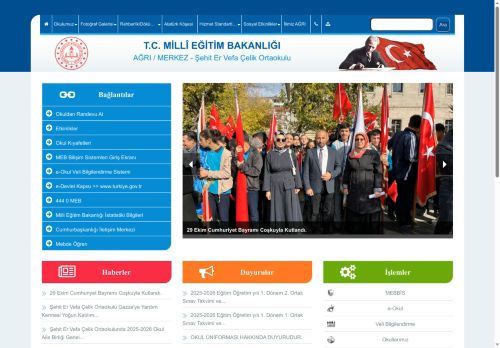 AĞRI / MERKEZ - Şehit Er Vefa Çelik Ortaokulu