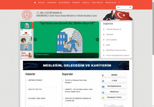 AĞRI / MERKEZ - Şehit Harun Aslan Mesleki ve Teknik Anadolu Lisesi