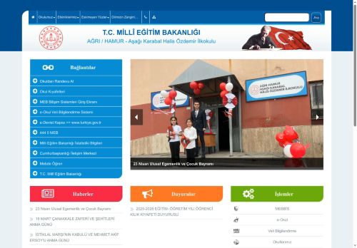 AĞRI / HAMUR - Aşağı Karabal Halis Özdemir İlkokulu