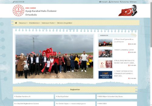 AĞRI / HAMUR - Aşağı Karabal Halis Özdemir Ortaokulu