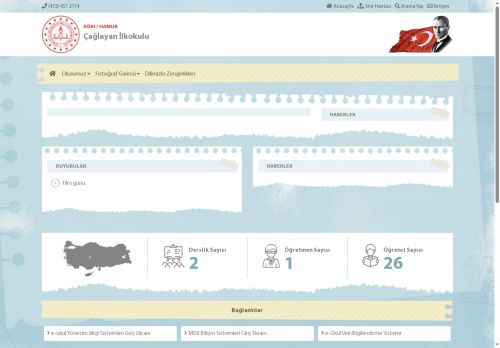 AĞRI / HAMUR - Çağlayan İlkokulu