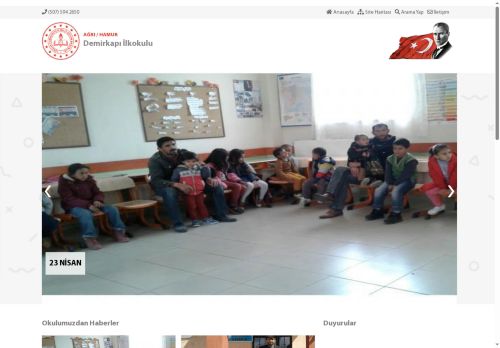 AĞRI / HAMUR - Demirkapı İlkokulu