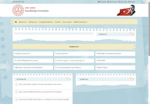 AĞRI / HAMUR - Kandildağı Ortaokulu