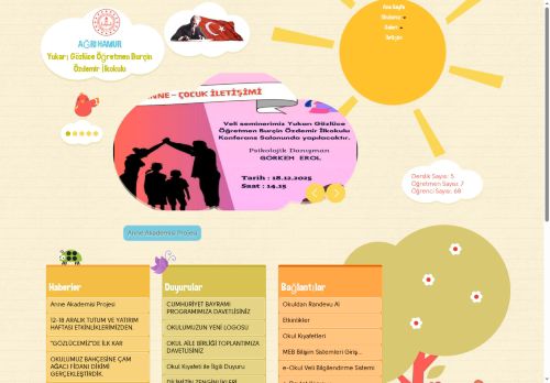 AĞRI / HAMUR - Yukarı Gözlüce Öğretmen Burçin Özdemir İlkokulu