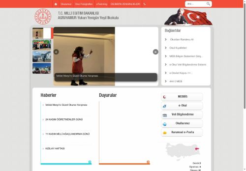 AĞRI / HAMUR - Yukarı Yenigün Yeşil İlkokulu