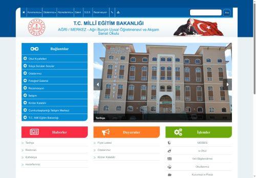 AĞRI / MERKEZ - Ağrı Burçin Uysal Öğretmenevi ve Akşam Sanat Okulu