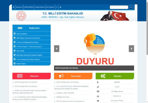 AĞRI / MERKEZ - Ağrı Halk Eğitimi Merkezi