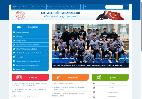 AĞRI / MERKEZ - Ağrı Spor Lisesi