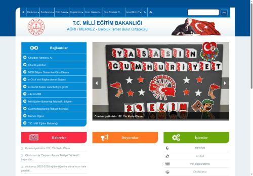 AĞRI / MERKEZ - Baloluk İsmet Bulut Ortaokulu