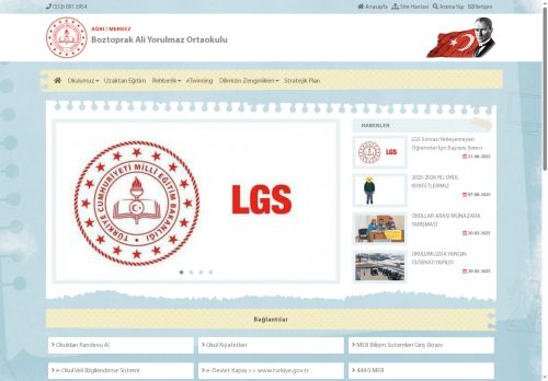 AĞRI / MERKEZ - Boztoprak Ali Yorulmaz Ortaokulu