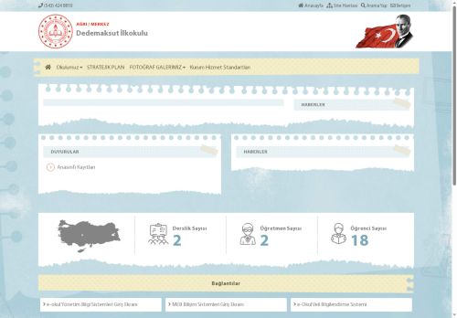 AĞRI / MERKEZ - Dedemaksut İlkokulu