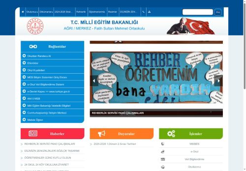 AĞRI / MERKEZ - Fatih Sultan Mehmet Ortaokulu