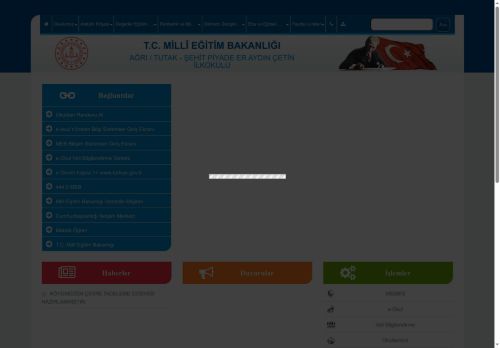 AĞRI / TUTAK - ŞEHİT PİYADE ER AYDIN ÇETİN İLKOKULU