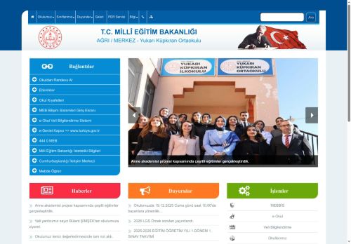 AĞRI / MERKEZ - Yukarı Küpkıran Ortaokulu