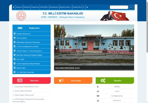 AĞRI / MERKEZ - Zübeyde Hanım Anaokulu