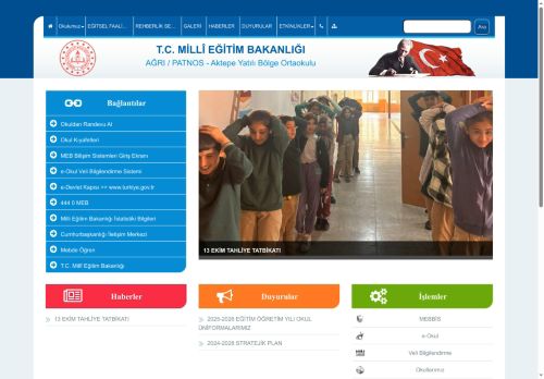 AĞRI / PATNOS - Aktepe Yatılı Bölge Ortaokulu