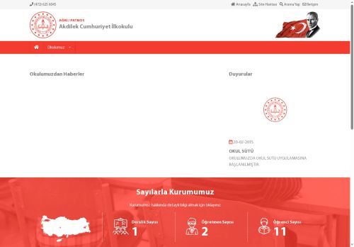 AĞRI / PATNOS - Akdilek Cumhuriyet İlkokulu