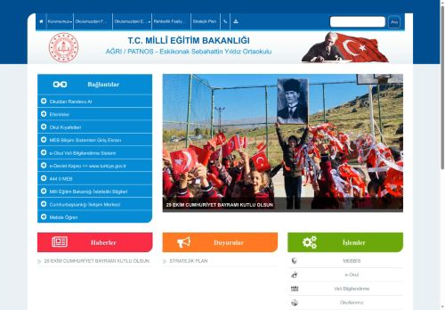 AĞRI / PATNOS - Eskikonak Sebahattin Yıldız Ortaokulu