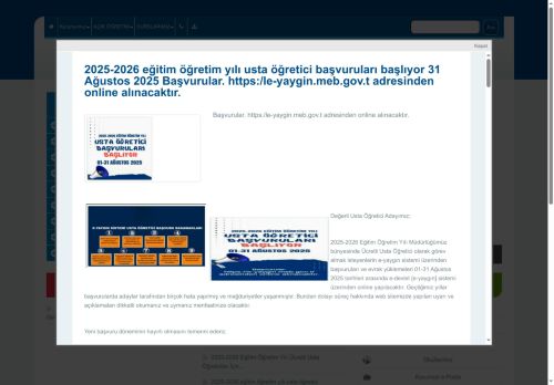 AĞRI / TAŞLIÇAY - Taşlıçay Halk Eğitimi Merkezi