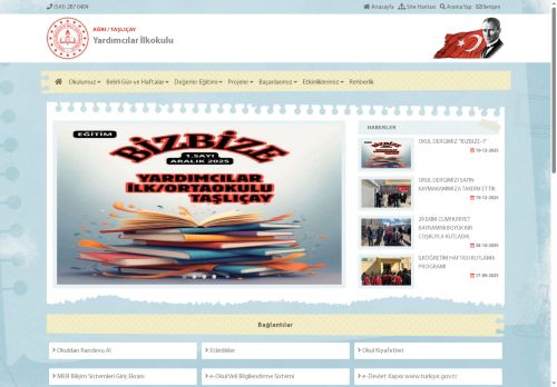 AĞRI / TAŞLIÇAY - Yardımcılar İlkokulu