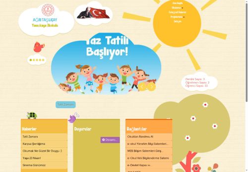 AĞRI / TAŞLIÇAY - Yassıkaya İlkokulu