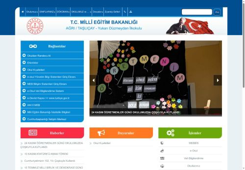 AĞRI / TAŞLIÇAY - Yukarı Düzmeydan İlkokulu