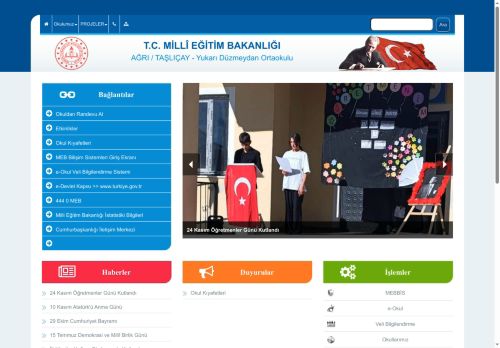 AĞRI / TAŞLIÇAY - Yukarı Düzmeydan Ortaokulu