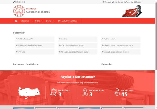 AĞRI / TUTAK - Çukurkonak İlkokulu