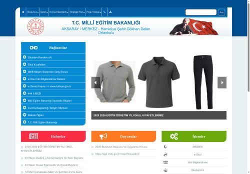 AKSARAY / MERKEZ - Hamidiye Şehit Gökhan Delen Ortaokulu