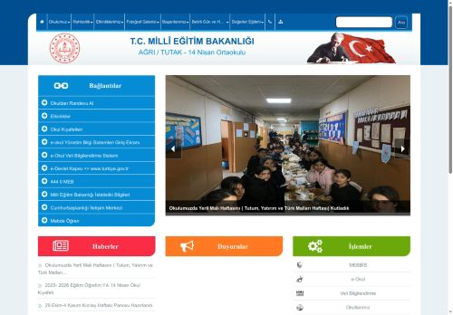 AĞRI / TUTAK - 14 Nisan Ortaokulu
