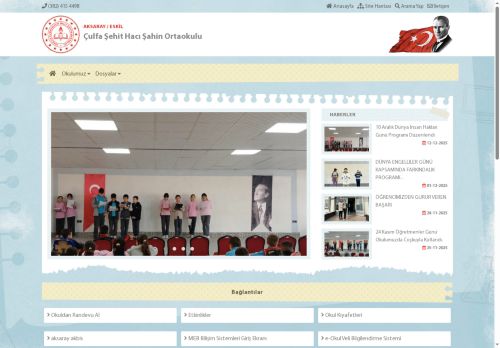 AKSARAY / ESKİL - Çulfa Şehit Hacı Şahin Ortaokulu