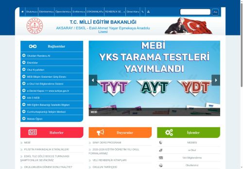 AKSARAY / ESKİL - Eskil Ahmet Yaşar Eşmekaya Anadolu Lisesi