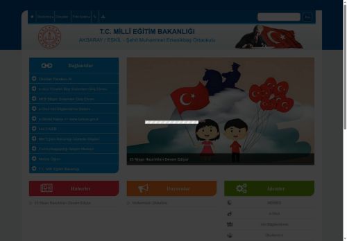 AKSARAY / ESKİL - Şehit Muhammet Erkesikbaş Ortaokulu