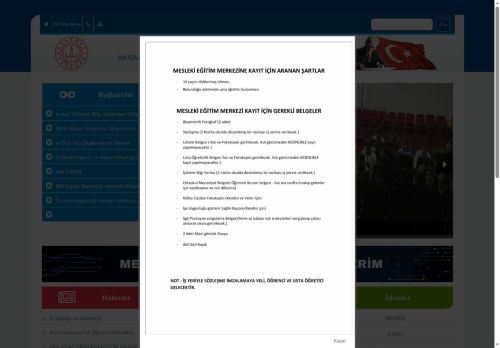 AKSARAY / GÜLAĞAÇ - Gülağaç Mesleki Eğitim Merkezi