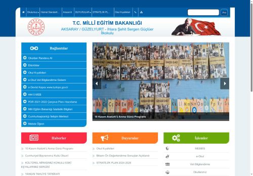 AKSARAY / GÜZELYURT - Ihlara Şehit Sergen Güçlüer İlkokulu