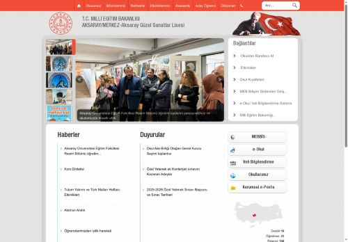 AKSARAY / MERKEZ - Aksaray Güzel Sanatlar Lisesi