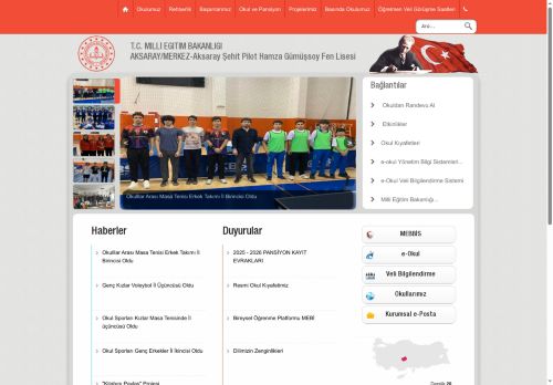 AKSARAY / MERKEZ - Aksaray Şehit Pilot Hamza Gümüşsoy Fen Lisesi