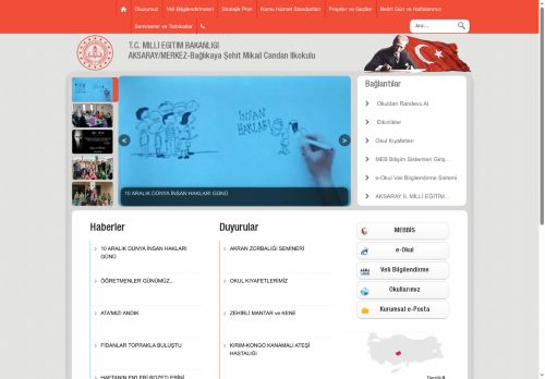 AKSARAY / MERKEZ - Bağlıkaya Şehit Mikail Candan İlkokulu