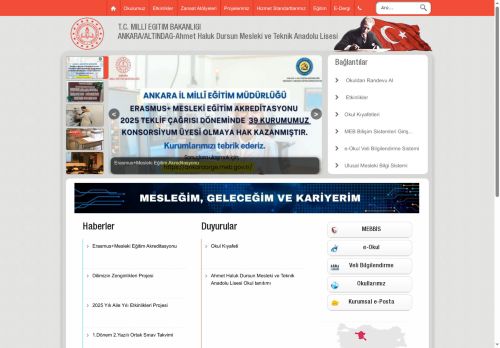 ANKARA / ALTINDAĞ - Ahmet Haluk Dursun Mesleki ve Teknik Anadolu Lisesi