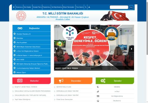ANKARA / ALTINDAĞ - Altındağ M. Ali Hasan Çoşkun Anadolu Lisesi