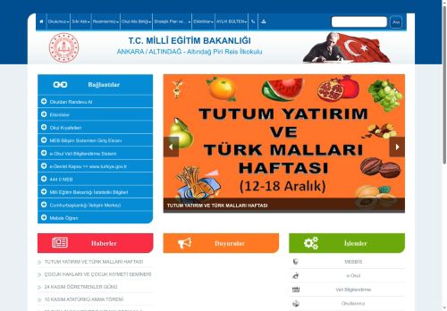 ANKARA / ALTINDAĞ - Altındağ Piri Reis İlkokulu