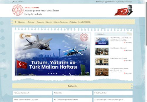 ANKARA / ALTINDAĞ - Altındağ Şehit Yusuf Elitaş İmam Hatip Ortaokulu