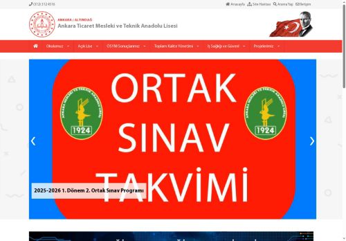 ANKARA / ALTINDAĞ - Ankara Ticaret Mesleki ve Teknik Anadolu Lisesi