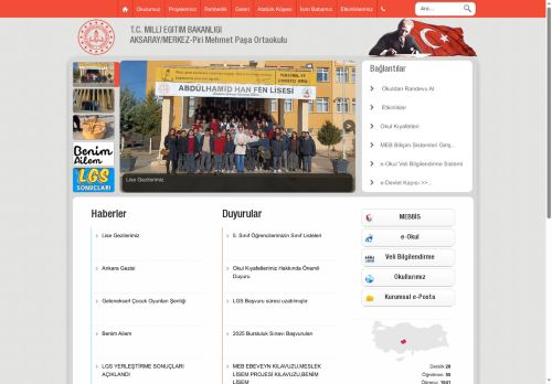 AKSARAY / MERKEZ - Piri Mehmet Paşa Ortaokulu